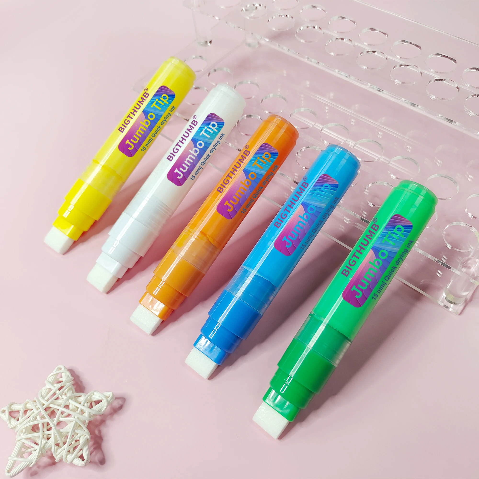 Jumbo Liquid Chalk Markers - Bold Chalk Markers for Chalkboards, Window Markers, Chalk Pens for Signs, Blackboard, Glass