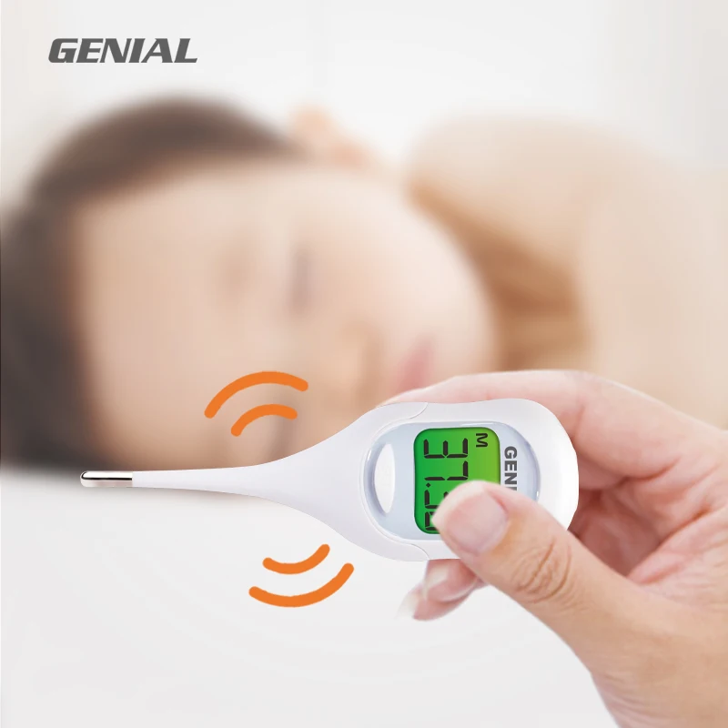 Genial T28  digital thermometer Quickly Read 10 Seconds LCD Waterproof oral armpit thermometer