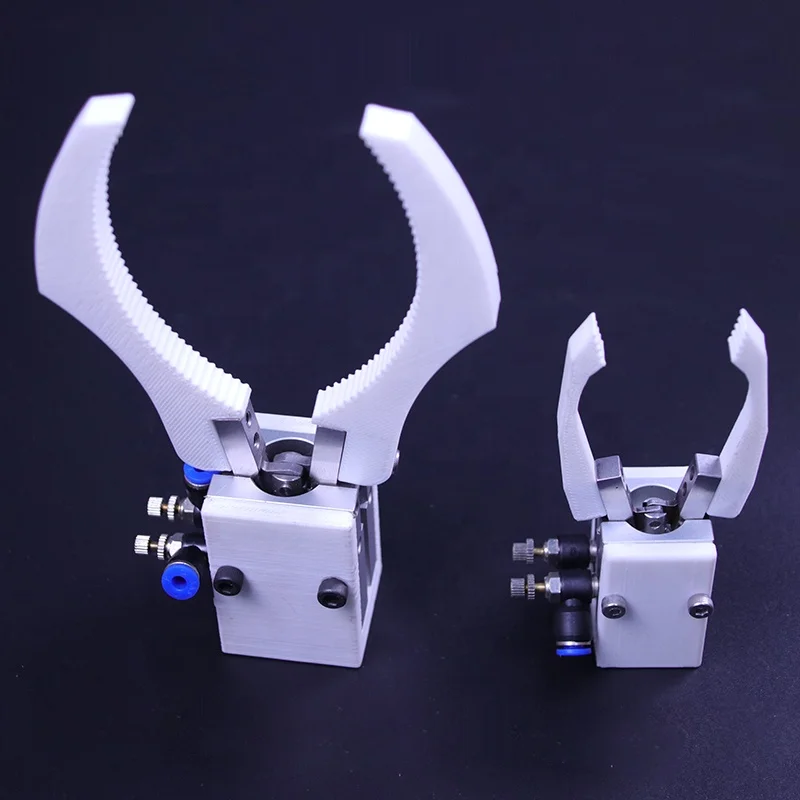 2 Finger Manual Pneumatic 6 Axis Cnc Robot Arm Gripper For Injection Machine