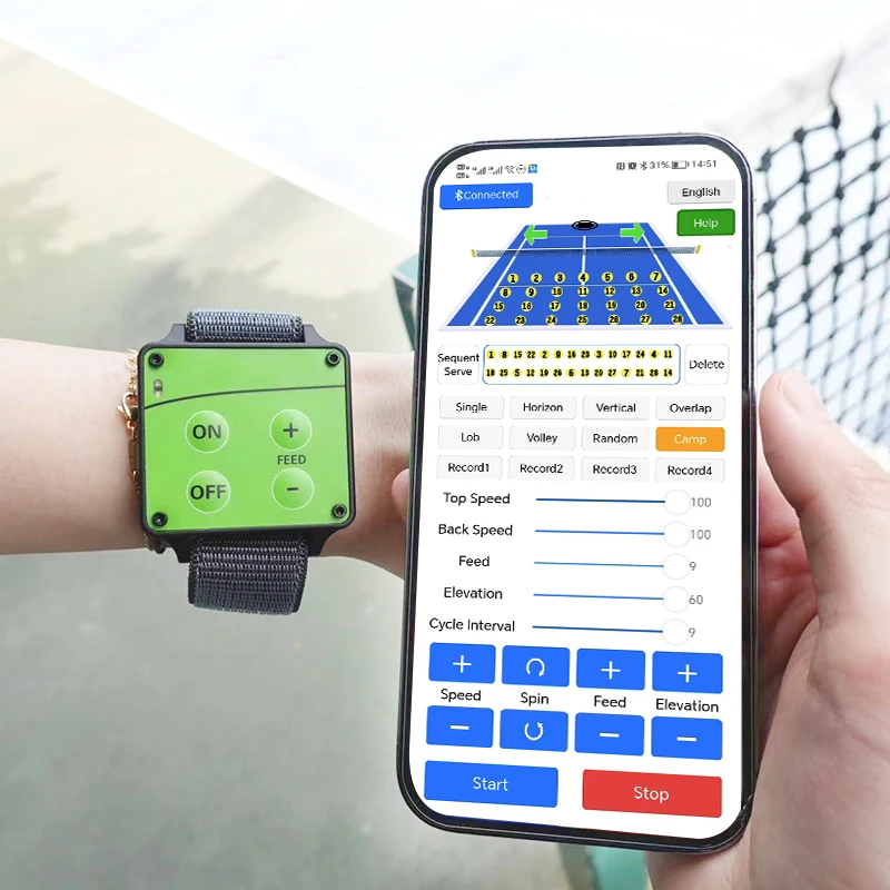 Factory Ball machine tennis training equipment tennis pickleball machine ball training Machine automatic Tennis Ball Launcher