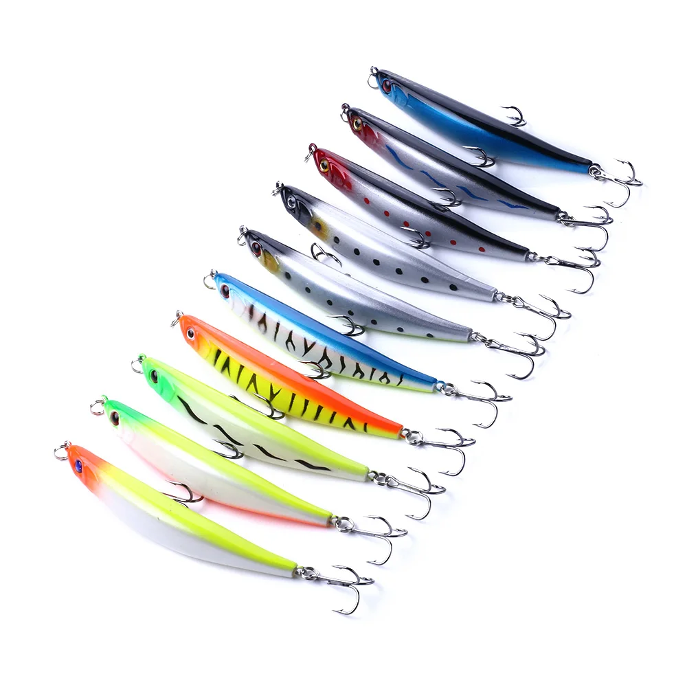 Vivi Swimbait Minnow Fishing Lure10 9CM-8.2G Floating Water Minnow Fishing Lure Artificial Minnow Bait With Treble Hook