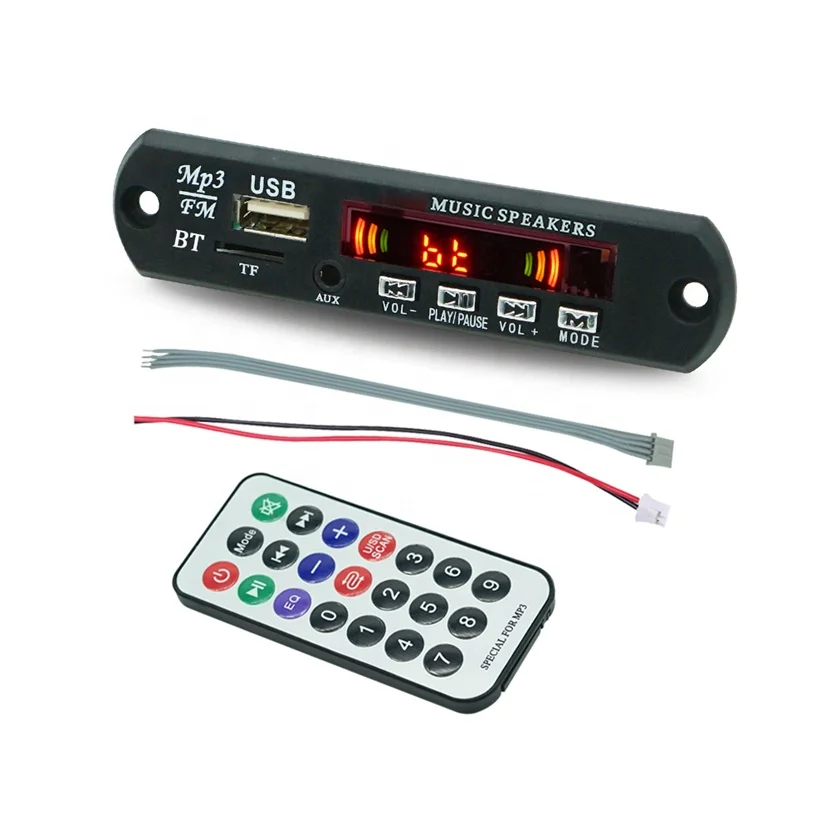  12 В беспроводной BT usb Радио mp3 декодер