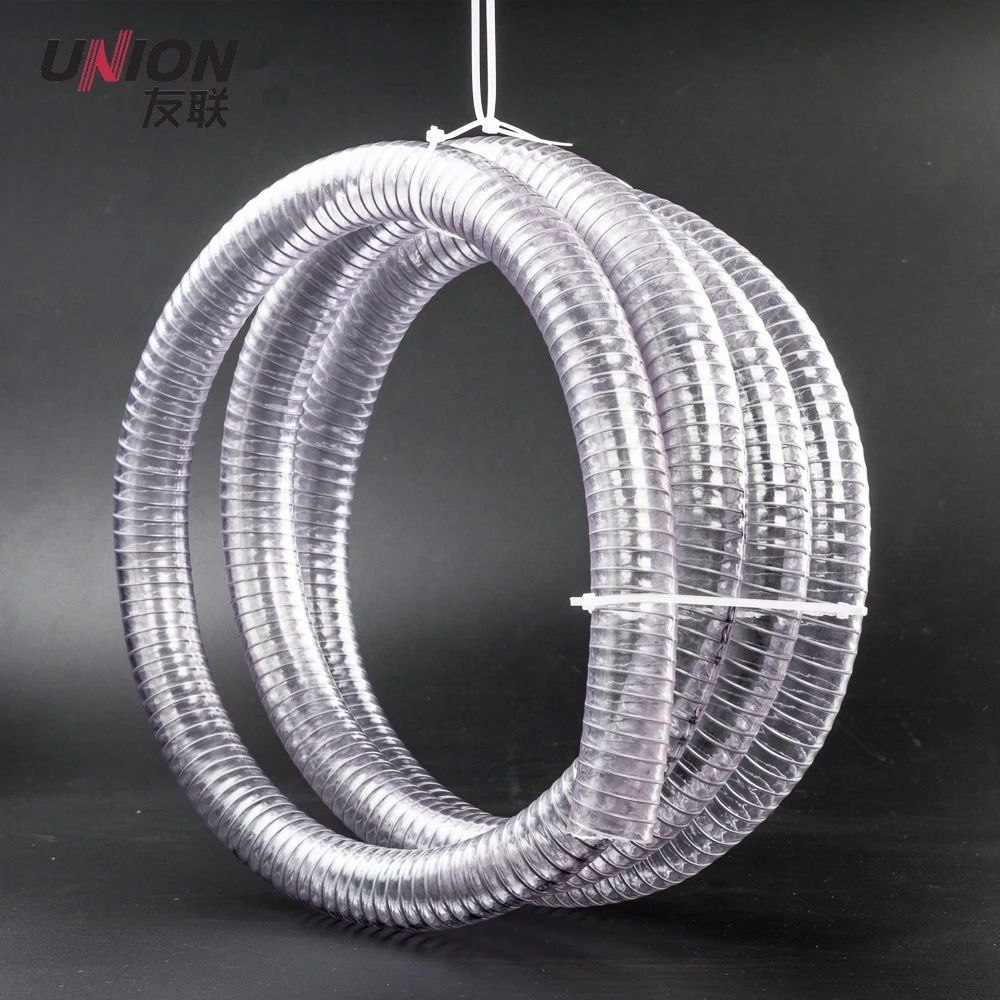 PVC Transparent Spring  Steel Wire Reinforced Hose