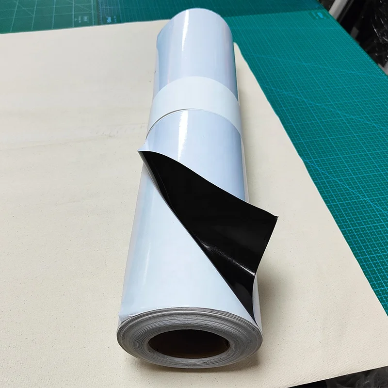 140gsm White Black glue Eco Solvent Printing Glossy PVC Print Adhesive Car Wrap Vinyl Sticker Self Vinyl Roll