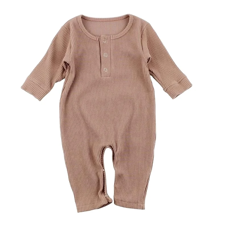 
Ribbed baby bamboo clothing wholesale newborn baby clothes romper gowns 