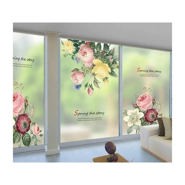 Печатная матовая оконная пленка, заводская цена, матовая наклейка для стекла, стекла, ПВХ