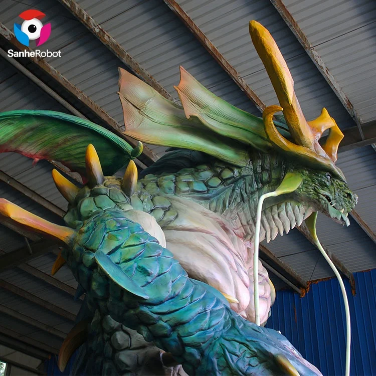 Китайская фабрика Аниматроник модель монстора гигантская 3d фильма роль АНИМАТРОНИКА Восточный Дракон для фестивальных украшений