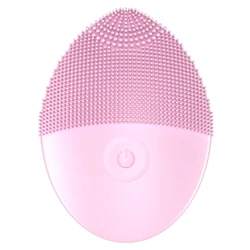 Portable Mini Waterproof Sonic Face Cleansing Washing Massage Brush Electric Silicone Facial Cleanser Brush