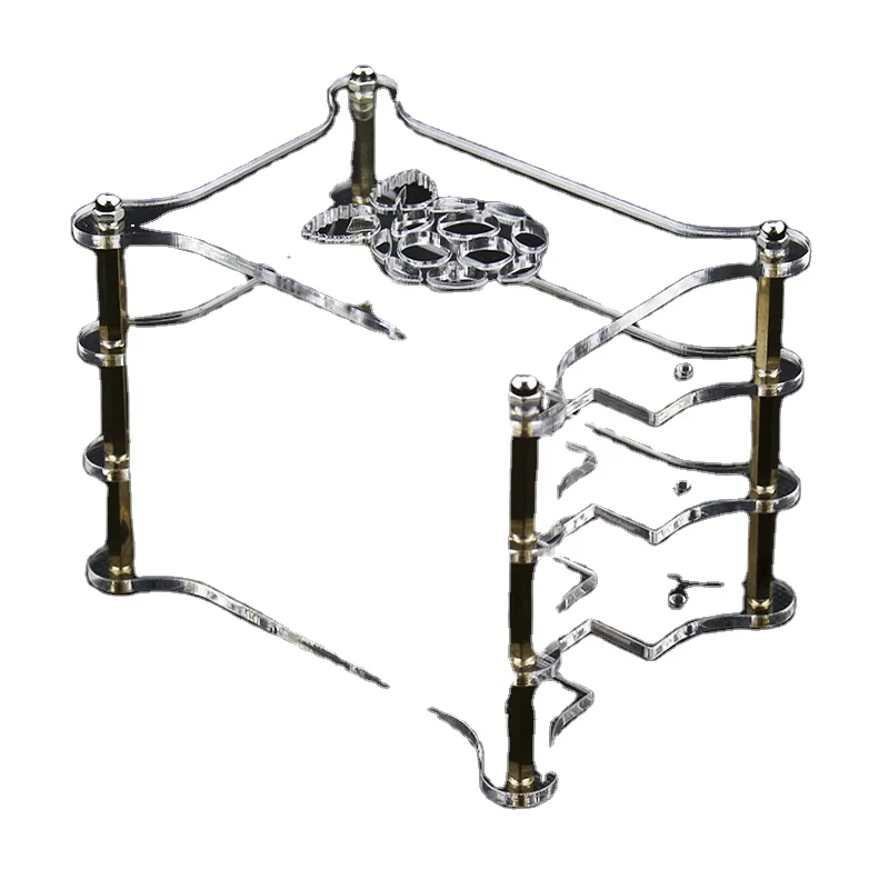 Трехслойный акриловый корпус для Raspberry Pi 4, прозрачный корпус, корпус с логотипом для Raspberry Pi 3, Модель B Plus/3B/2B