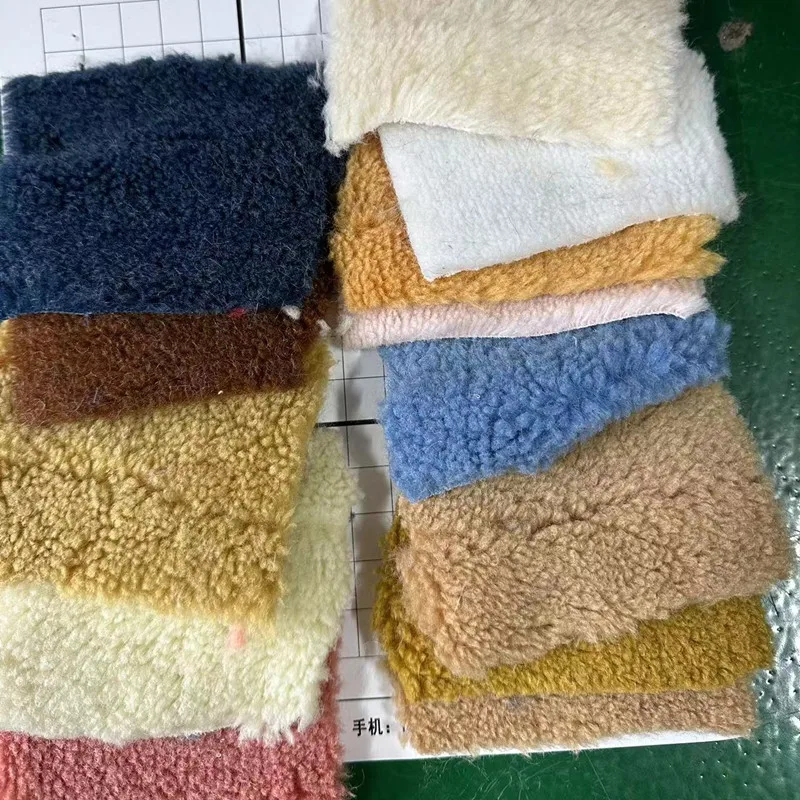 Cheap Imitation Faux Fur Fabric Stock Lot Sherpa Small Grain Fabric Large Amount Of Inventory