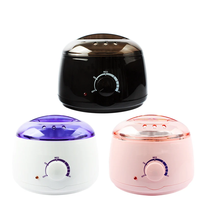 custom logo depilatory warmer heater paraffin hot wax pot melt wax bean warmer for hair removal