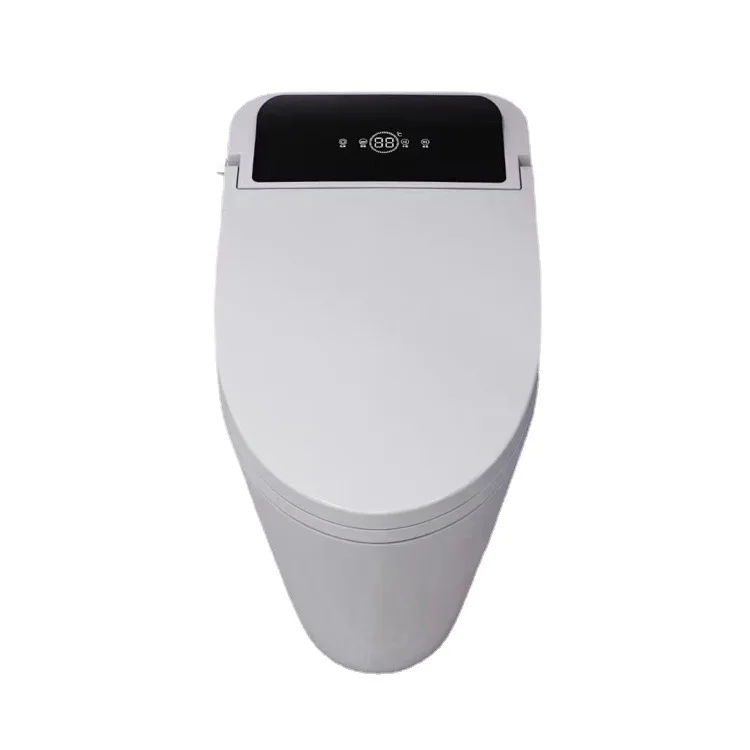 Bathroom Luxury Sensor Electric Automatic Flush Wc Bidet Ceramic Floor One Piece Intelligent Smart Toilet Bow
