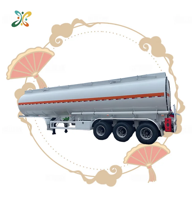 Petroleum Aluminum Tank 50000L Liter Fuel Storage 30000L Liquid Oil Tanker 40 Cbm 50 Cbm 60 Cbm Carbon Steel Semi-Trailer