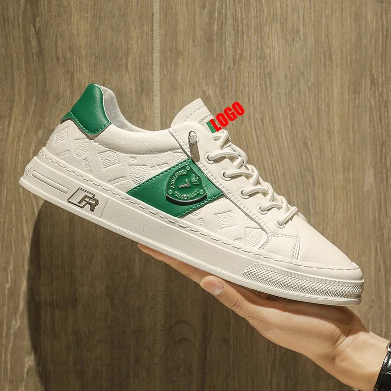 custom white Skateboarding mens trainers sneakers sports shoes men scarpe uomo zapatos zapatillas de deporte para hombre