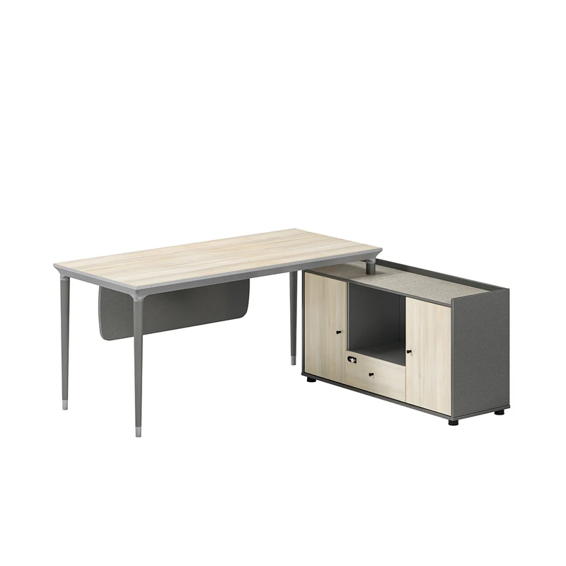 Pengpai Modern Office Wooden Melamine Computer Desk with Drawer Office Table