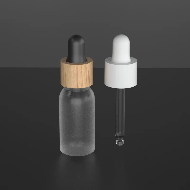 18/410 18/415 Plastic Dropper shiny gold silver smooth glass pipette aluminum dropper