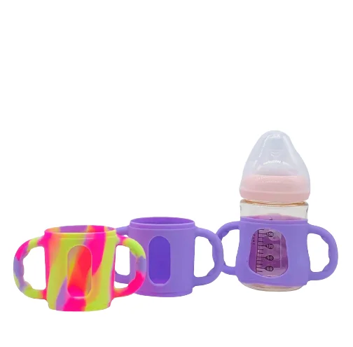 OEM Food Grade  Baby silicone bottle handle Feeding Bottle Handles for Pigeon
