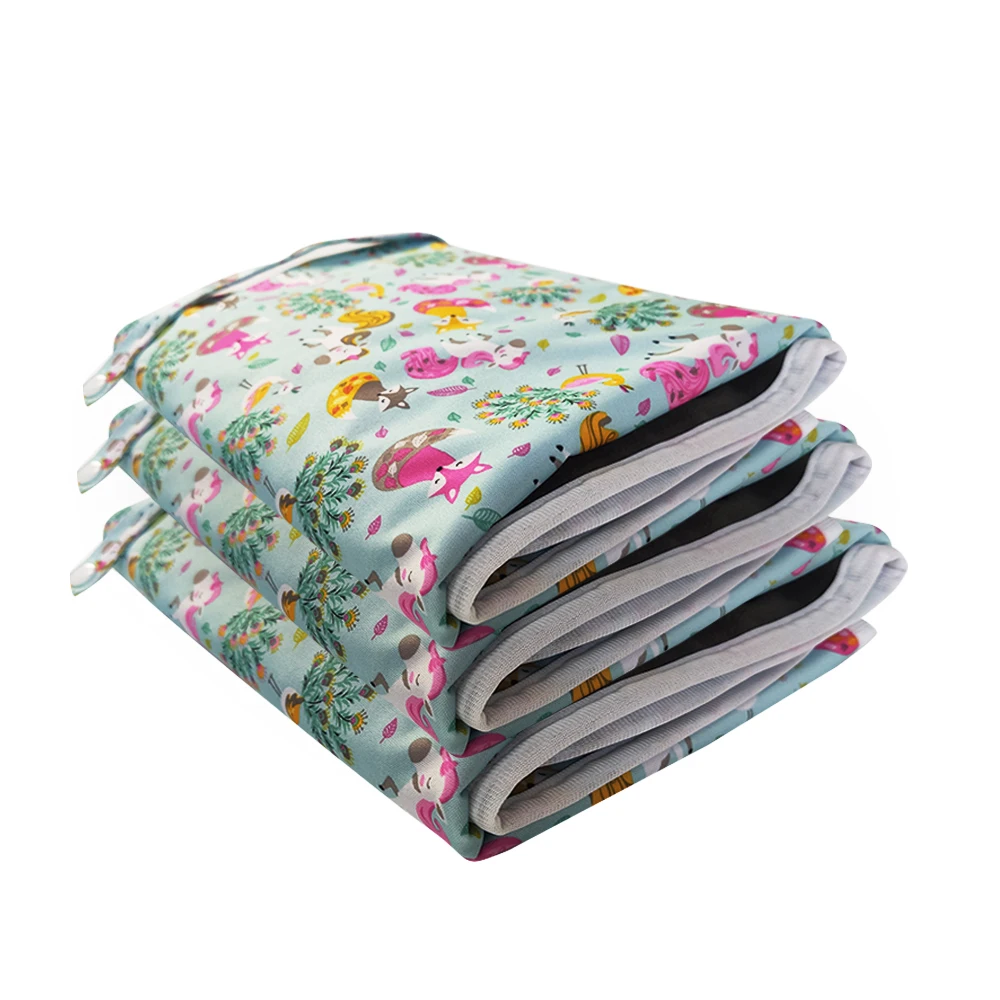 
Factory wholesale custom bamboo washable waterproof diaper changing pad 