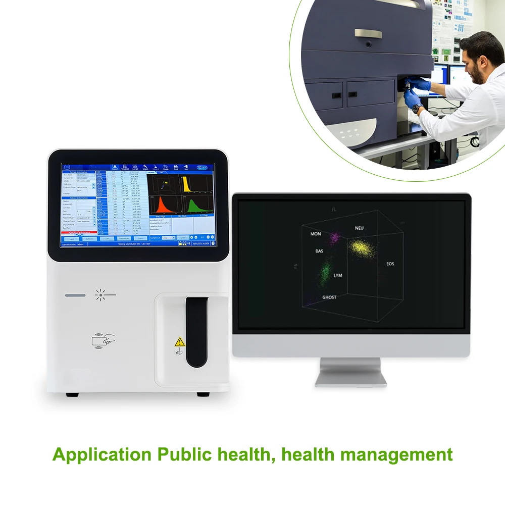 Veterinary equipment MY-B005I fully automated hematology analyzer 5 parts for clinic