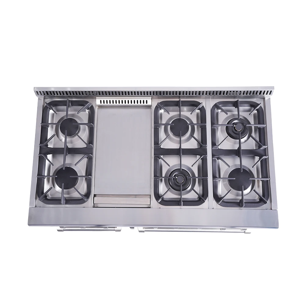 High end HYXION4806U pro-style 48 ' dual fuel gas stove oven