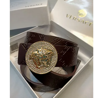 Medusa waistband men smooth buckle net red waistband casual plaid grain beautiful head belt young men all match