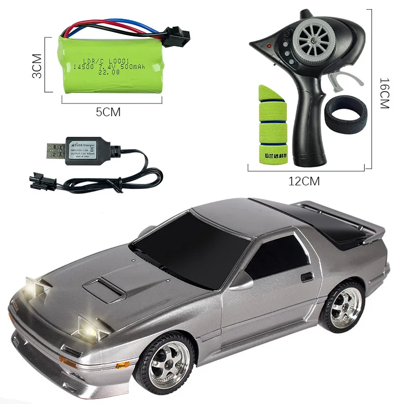 Landa LD1802 Rear-drive Mazda fc Drift Rc Car 1/18 Model Rollover RC Toy Led Lights Full Scale Controlled