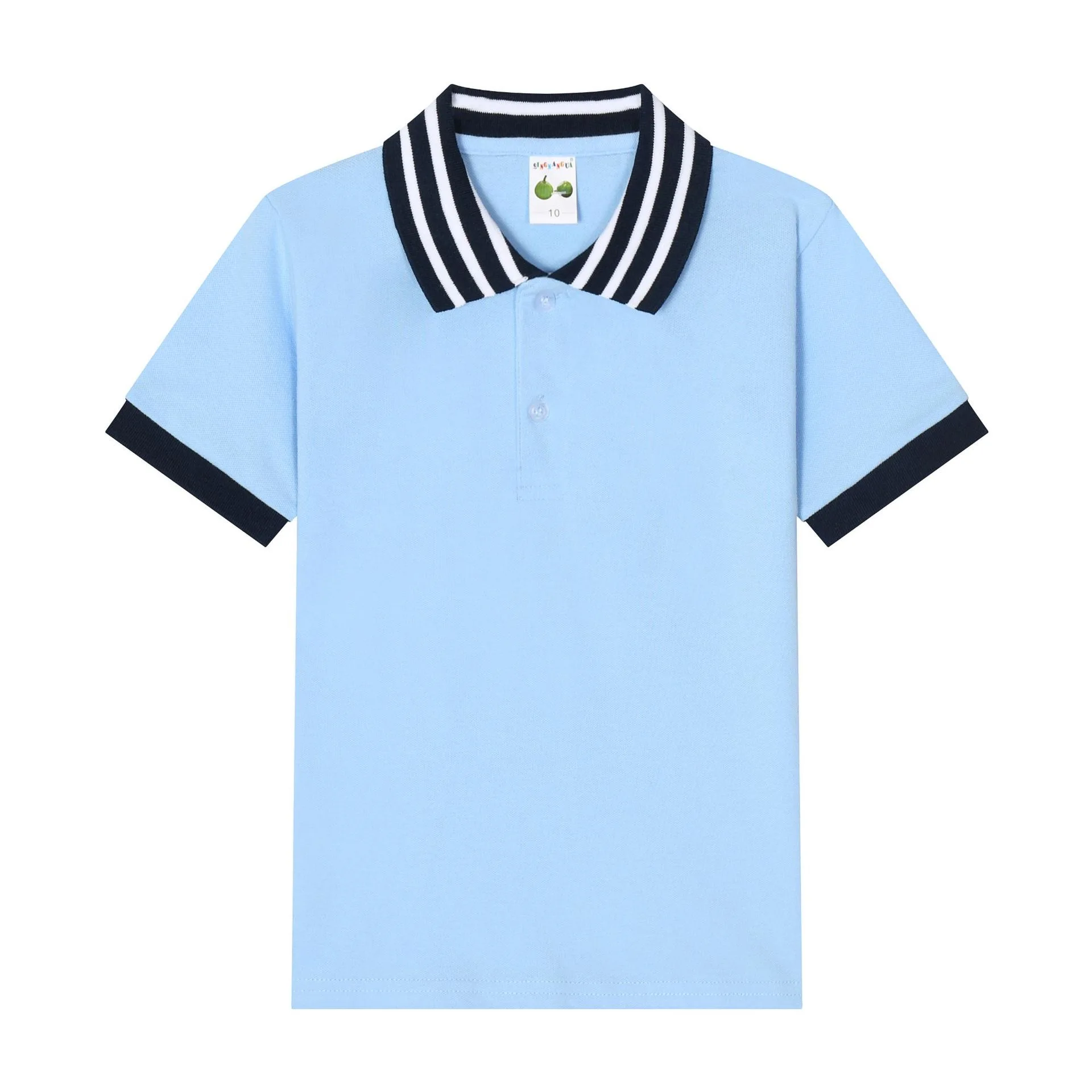 Kid Clothes Wholesale Custom Children School Uniform Polo Shirts Plain Cotton Short Sleevekids Boy Kids Shirts