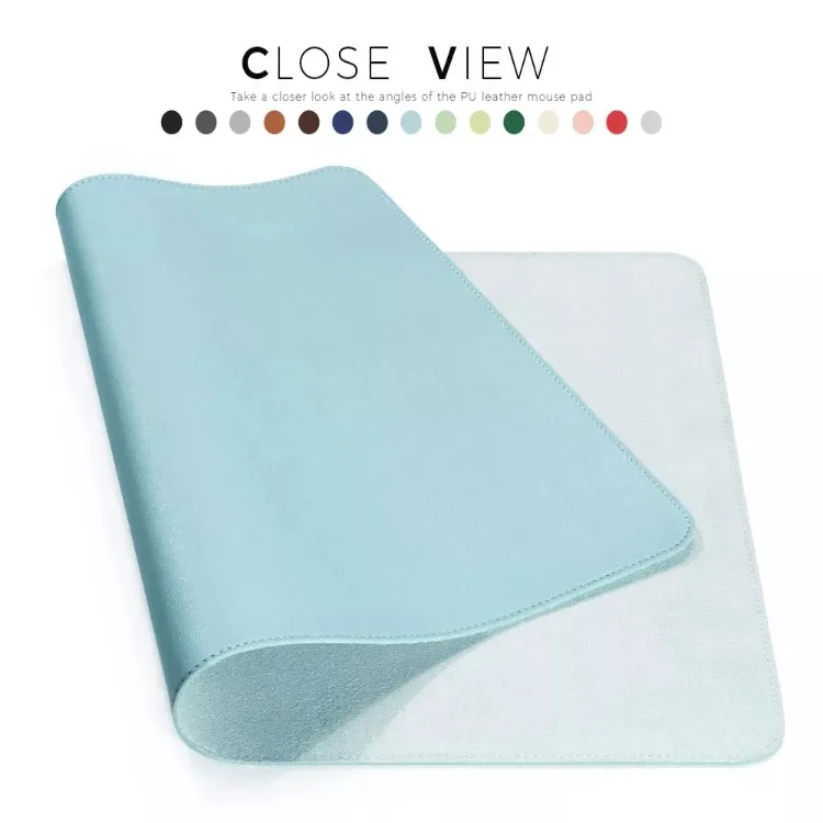 Double-side Portable Large Mouse Pad Gamer Waterproof PU Leather Suede Desk Mat Computer Mousepad Keyboard Table Cover for Gamin