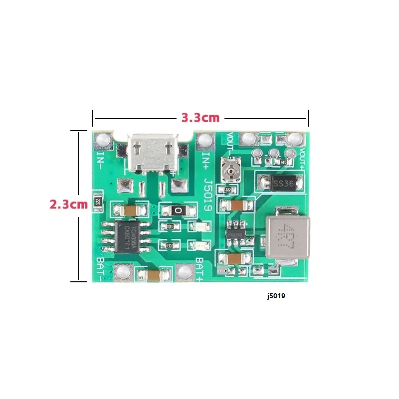 Purechip Charge Boost Discharge Integrated Module 3.7V 5V To 9V Multimeter Conversion 18650 Lithium Battery Adjustable 2A