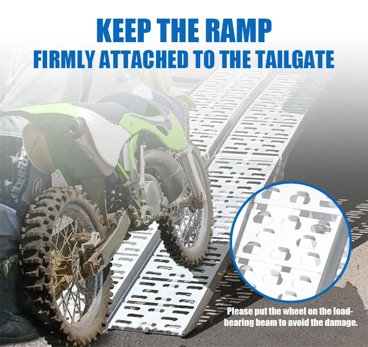 Aluminum Folding Ramp Car Loading Ramp For Steps Stairs Curbs Portable wheelchair ramps for sale