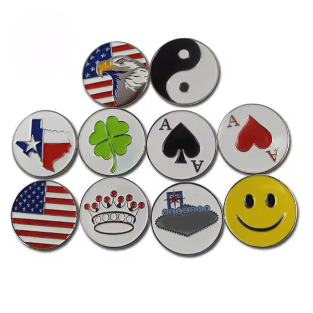 PRIMUS GOLF  Custom Various Design Ball Markers Golf Accessories Hot Sale Popular USA Feature Golf Ball Marker Blank