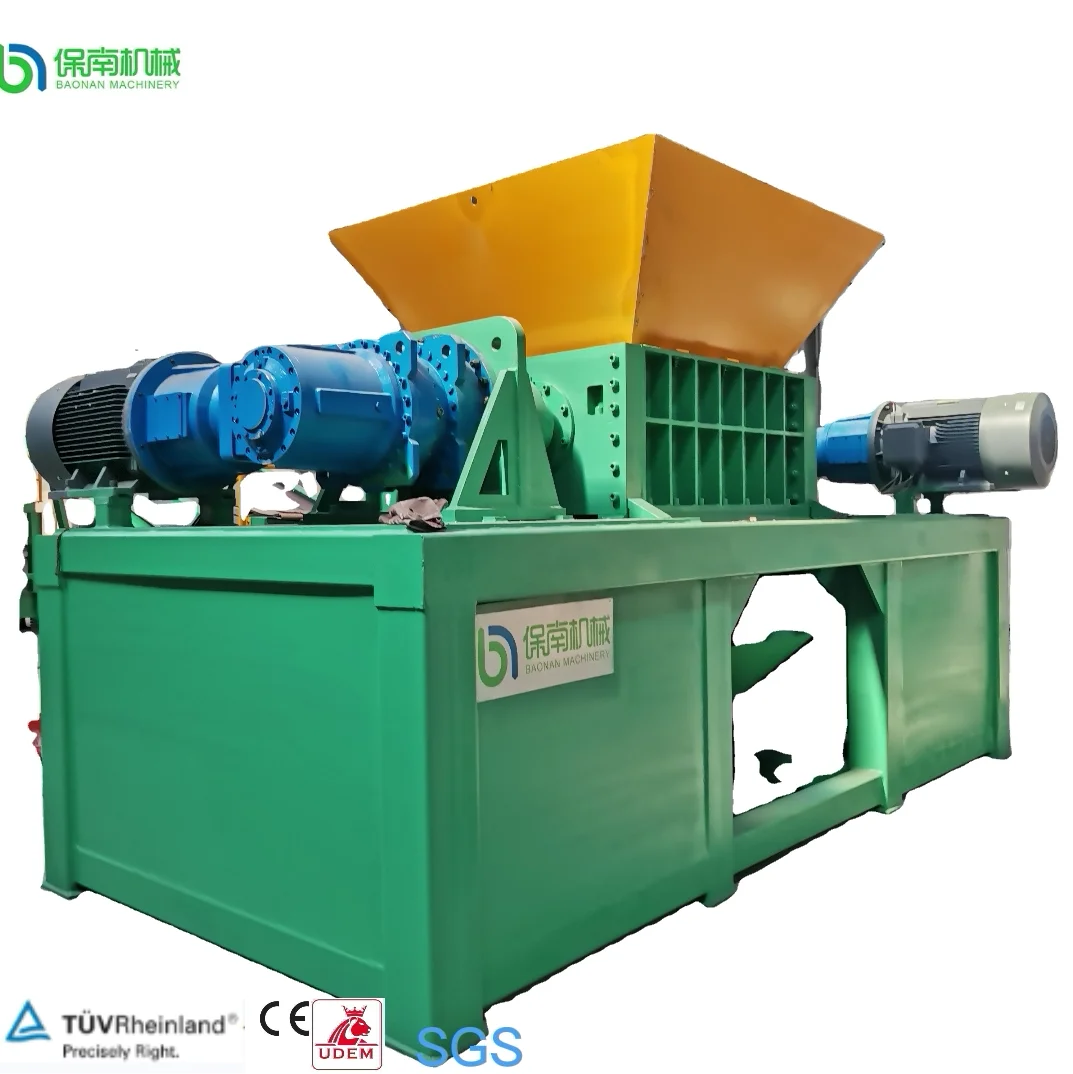 HDPE mold material low noise single axis shredder