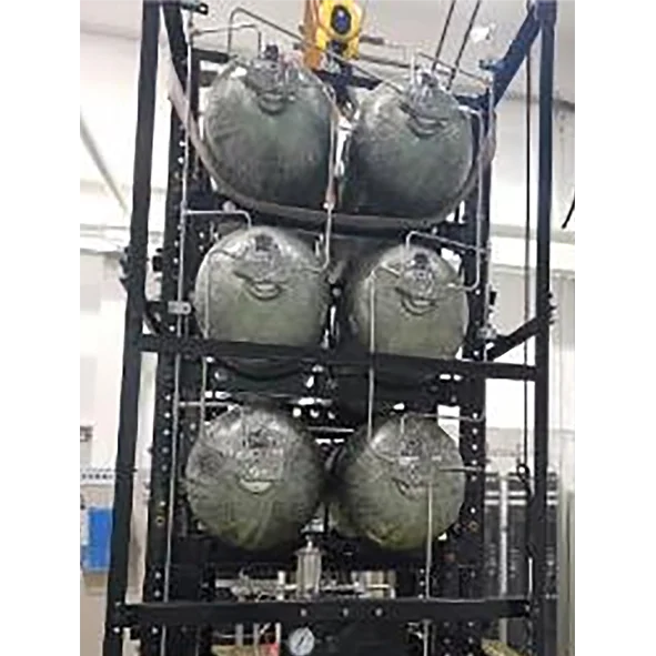 Safe Reliable Hydrogen Storage Tank Group 35MPa 70MPa Hydrogen Storage Solution on H2 vehicles 140L-385L