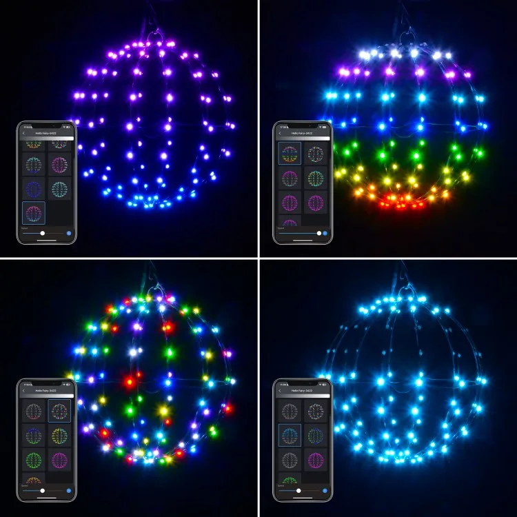 Led fold Christmas decorative waterproof 30cm 60 cm 90cm 3d led motif ball light