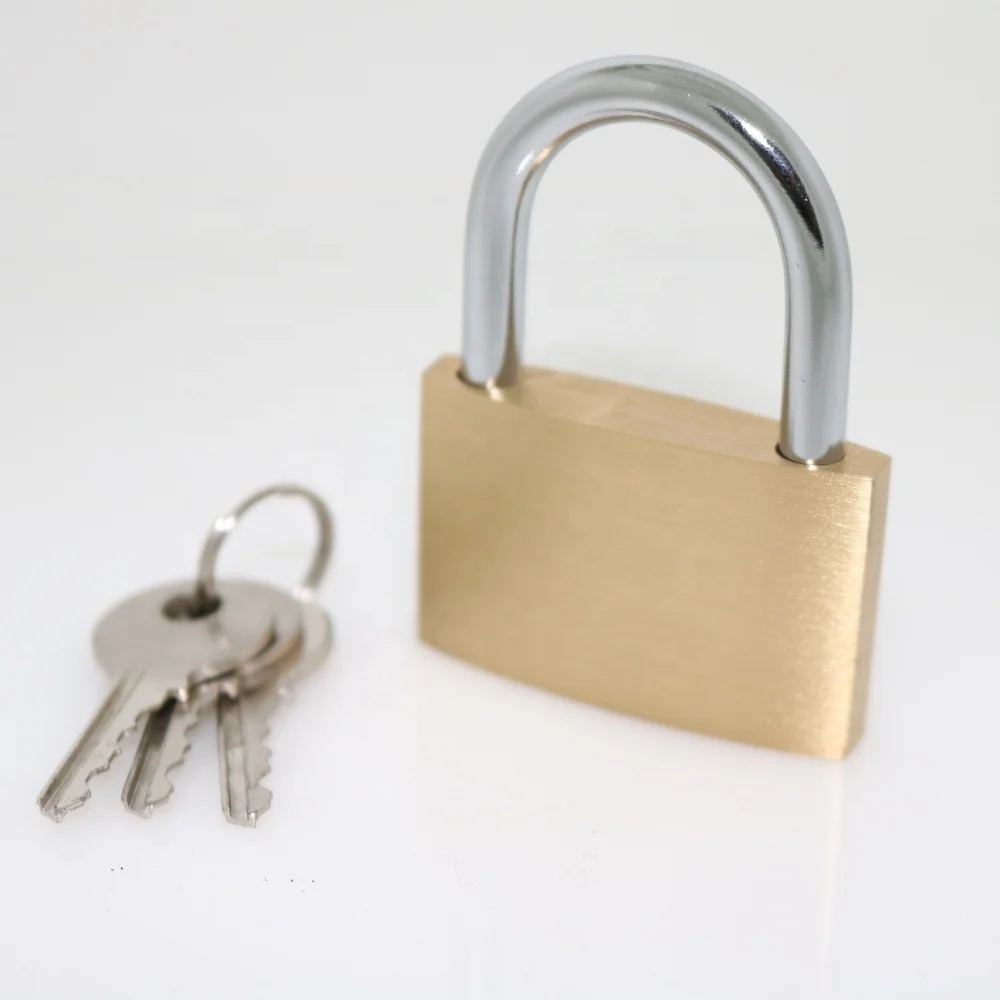 20mm thin type brass padlock high security cheap anti cut anti rust luggage lock