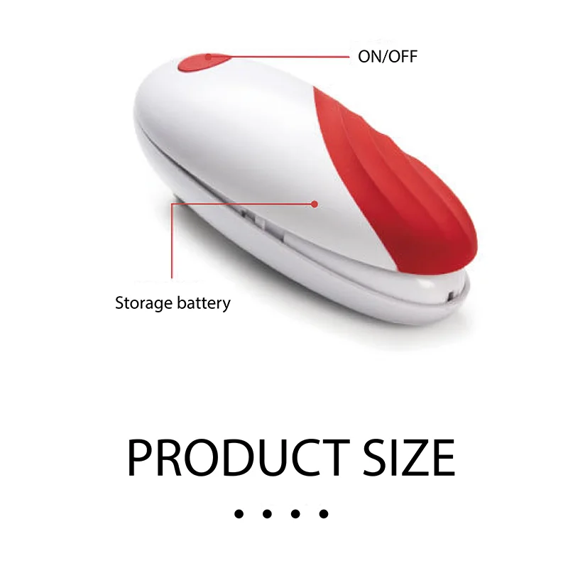 Professional One-Touch Automatic Electric Can Opener Safe Smooth Edge with Box Packing Suitable for Gift Stores