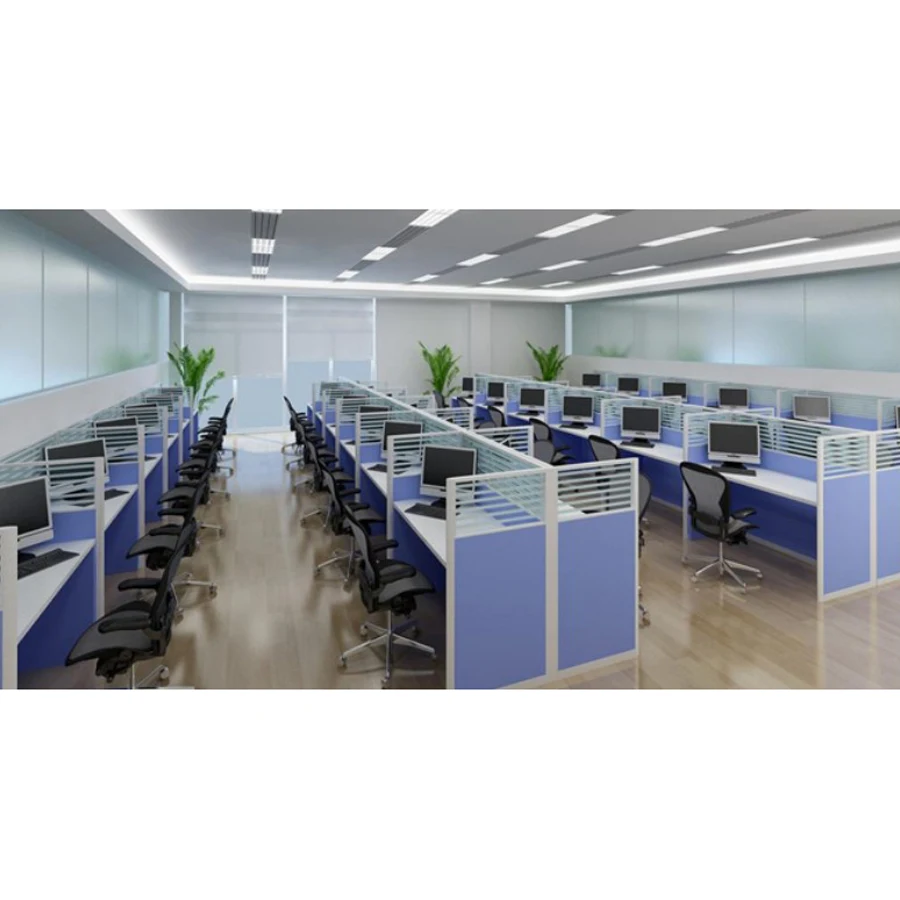 Modern Straight Office Furniture Cubicles Partition Call Center