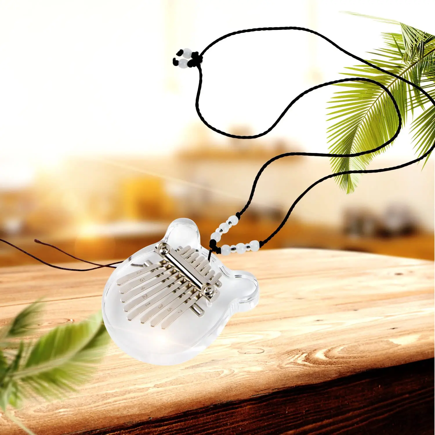 Wholesale Kalimba 8 Key Finger Piano Marimba with Pendant Gift for Christmas/Xmas/Thanksgiving