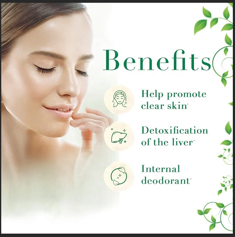 Low Calorie Favorable Blood Health Vegan Chlorophyll Gummies Support Liver And Bowel Detoxification