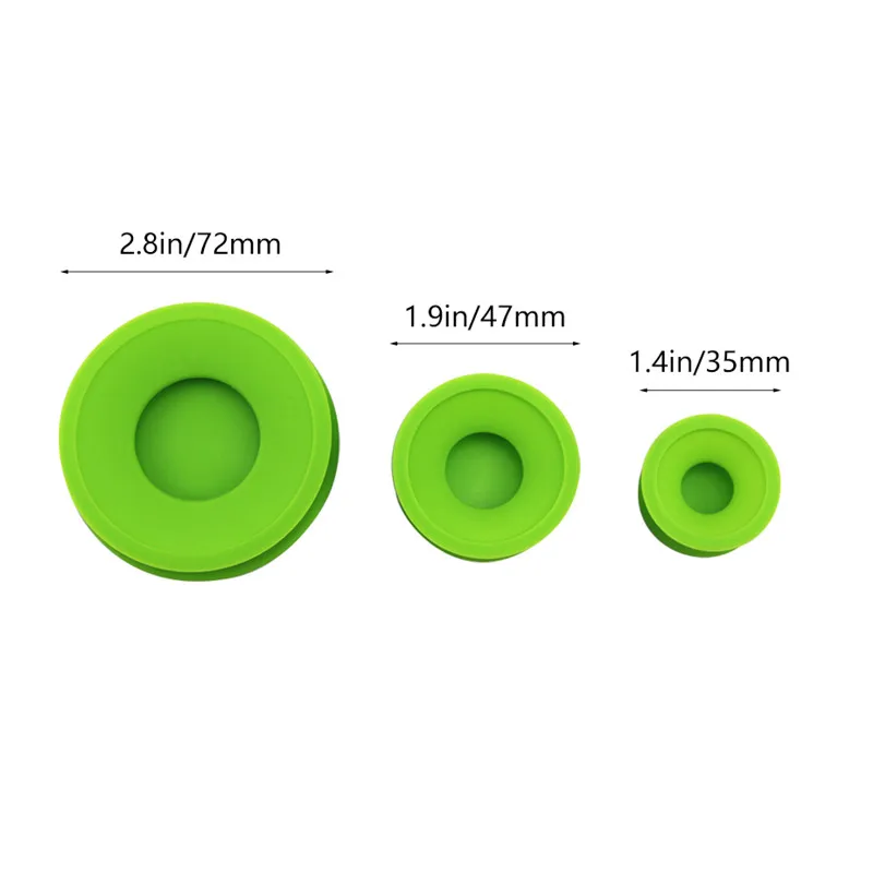 3 Sizes/Set Silicone Cover For 35mm 47mm 72mm Water Bottle Glass Bottle Silicone Sleeve Cover Cap Clean Tool Accessories