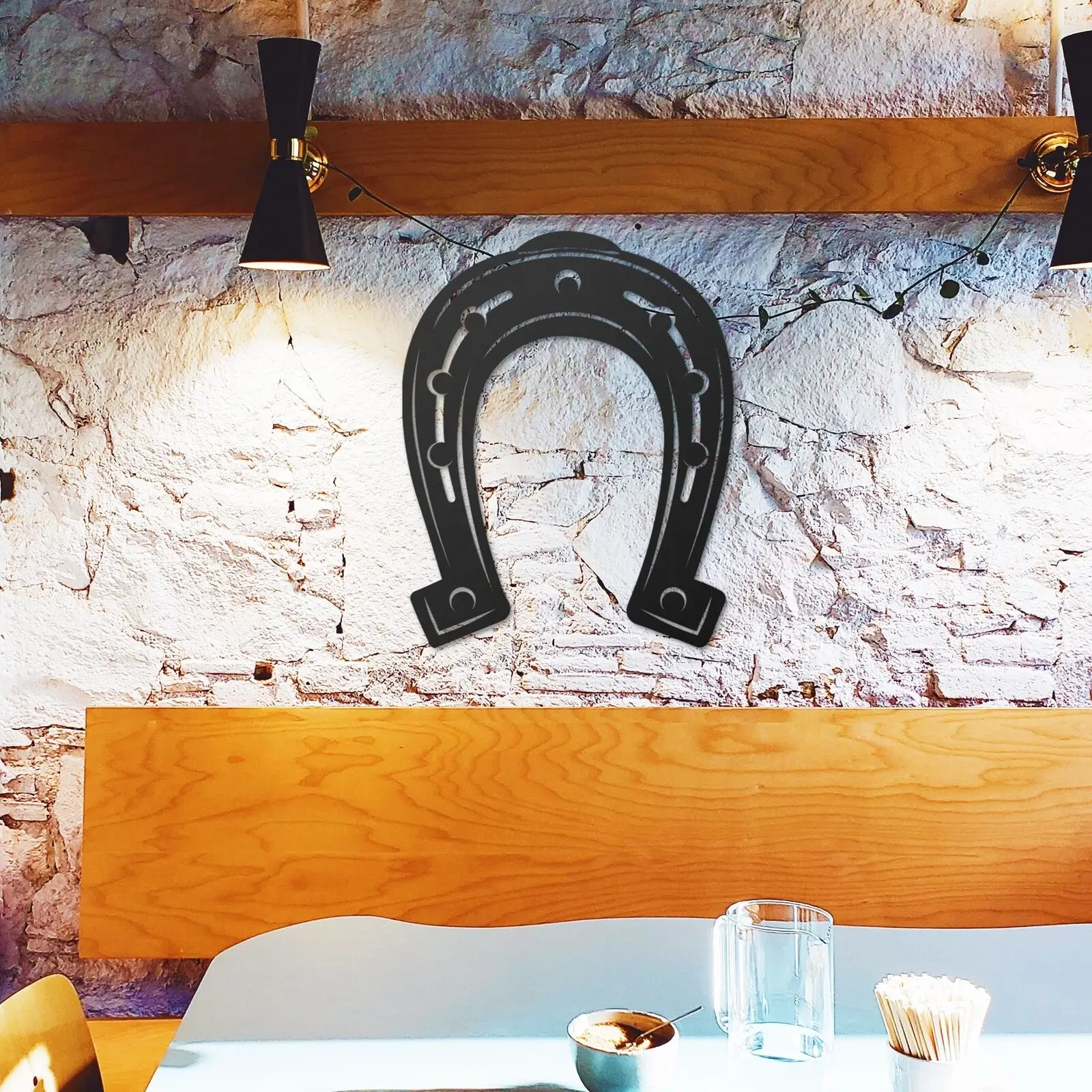 Horseshoe wall art, Metal wall decor, Farmhouse Western decor