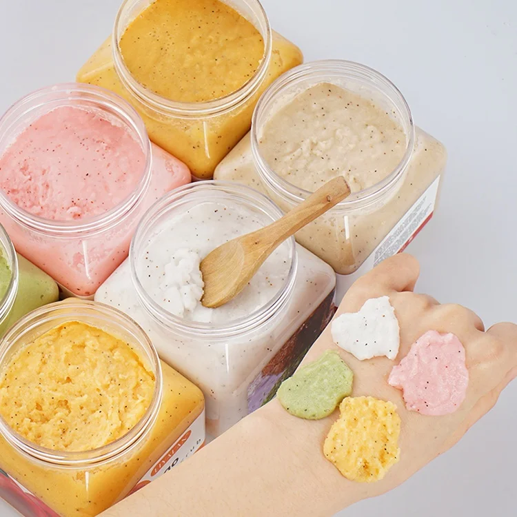  Korean Private Label Natural Fruit Blueberry Whitening Custom Shea Butter Exfoliator Face And Body