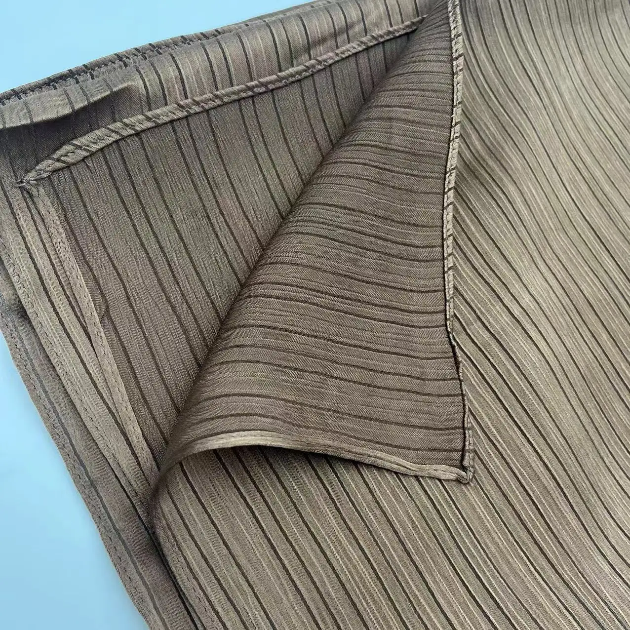 2024 New Stripe Textured Soft Silk Satin Hijab Scarf Muslim Women Shawl Long Wrap Dubai Headscarf Crepe Satin hijabs scarfs