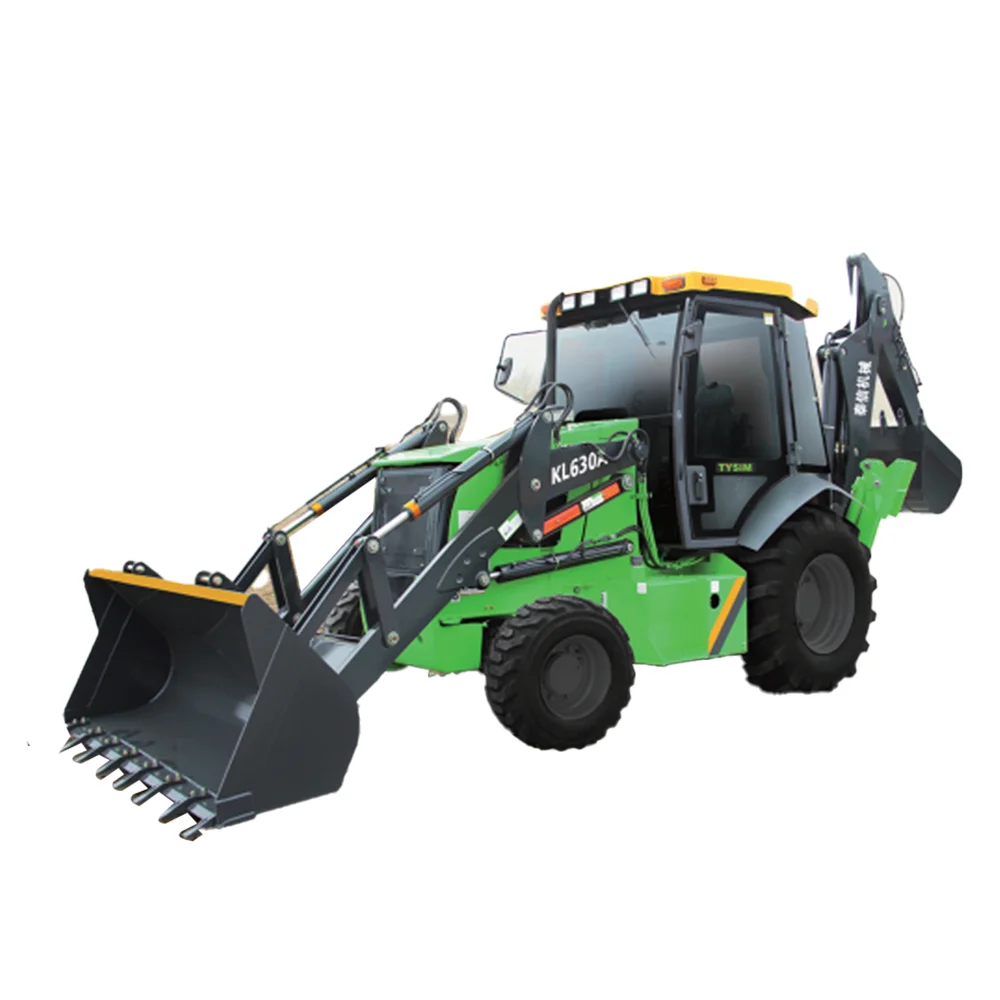 Construction Machinery Perfect Real-time Monitor New Wheel Drive Mini Tractor Backhoe Loader