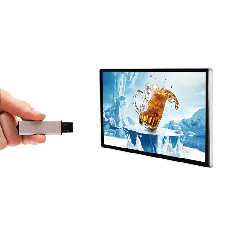 Android System Lcd Wall Mount Advertising Screens Elevator Digital Signage Media Player Displays Digital Signage