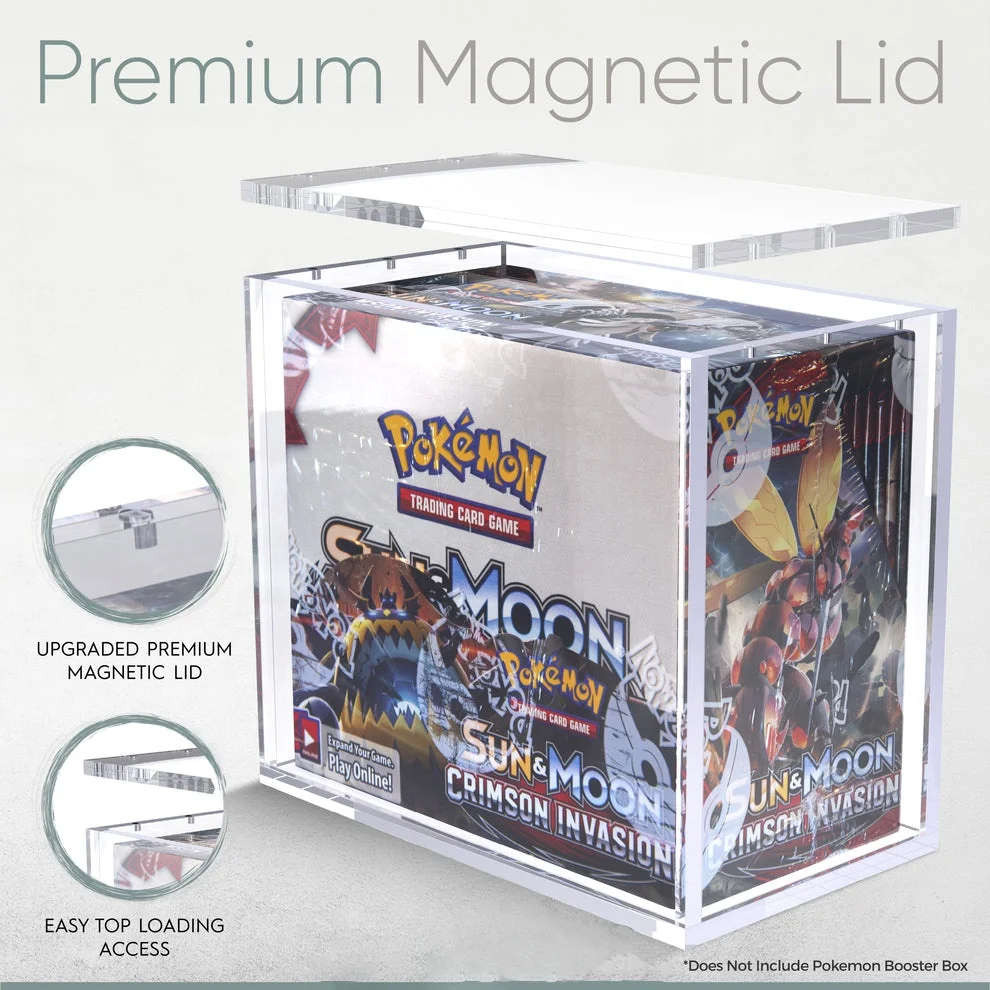 Коробка для карт Pokemon booster акриловые карты 1-е издание коробки