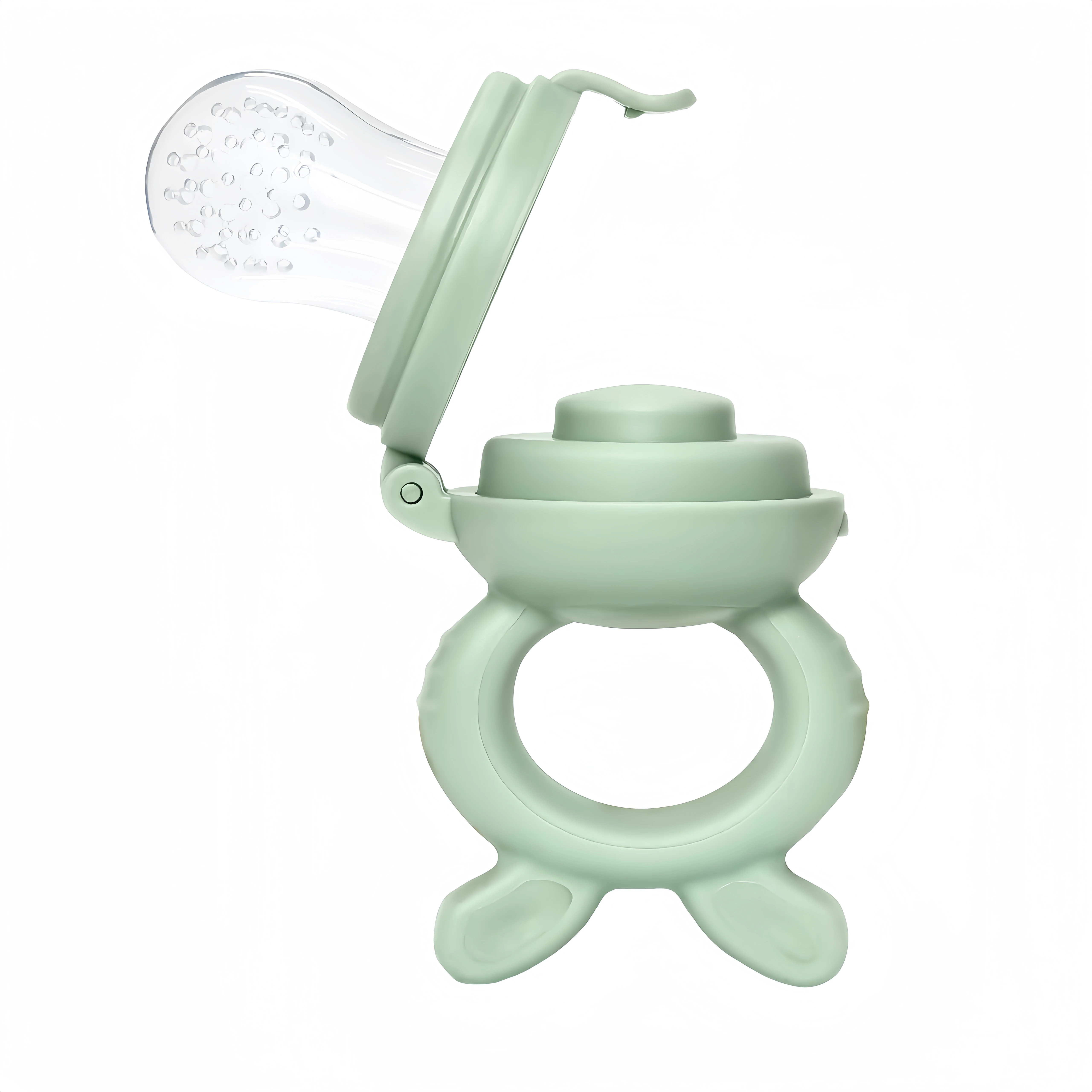 AMAZON Latest BPA-Free Silicone New Born Baby Slow Feeder Bunny Feeding Fresh Food Feeders Pacifier Teether Toy for Fruit Feeder