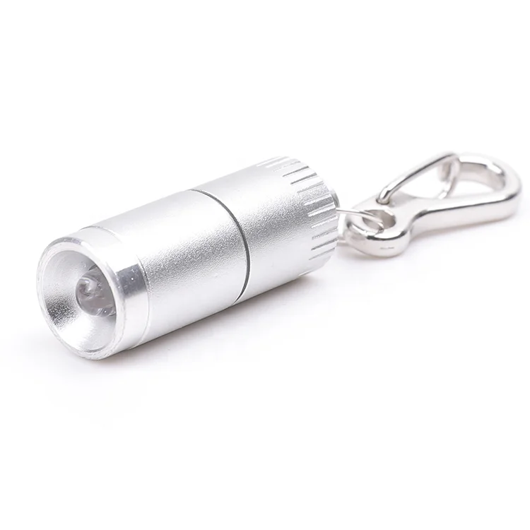 Hot Selling 2Pack Colorful Mini Aluminum Key Flashlight Mini LED Keychain Light