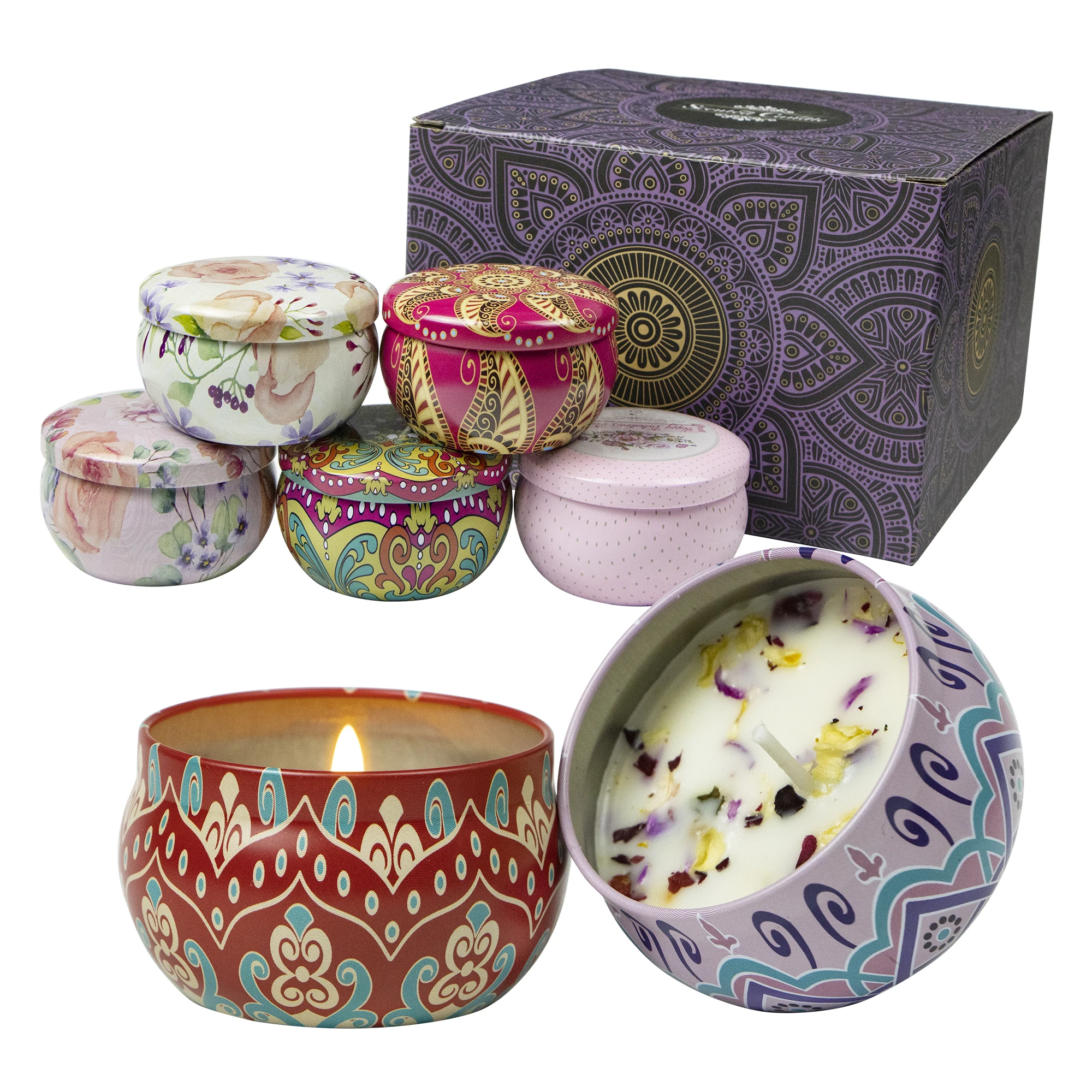 Hand Made Luxury Soy Wax Candle Aromatherapy Jar Container Scented Soy Wax Desert Candles