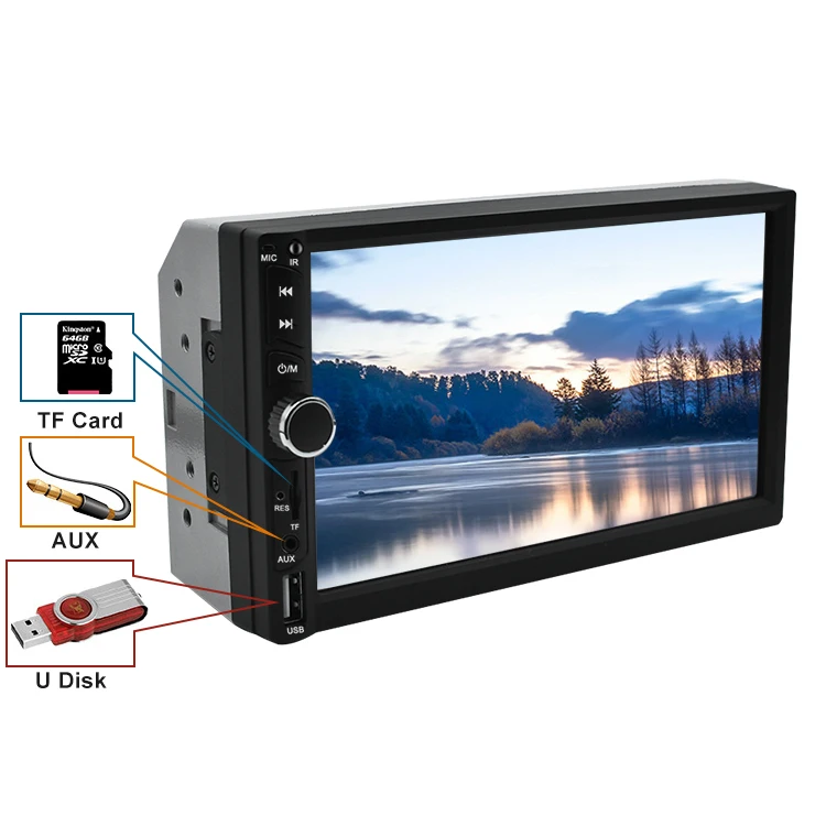 Радиоприемник pantalla de un din 12 В 2 другие внешние аксессуары 7028
